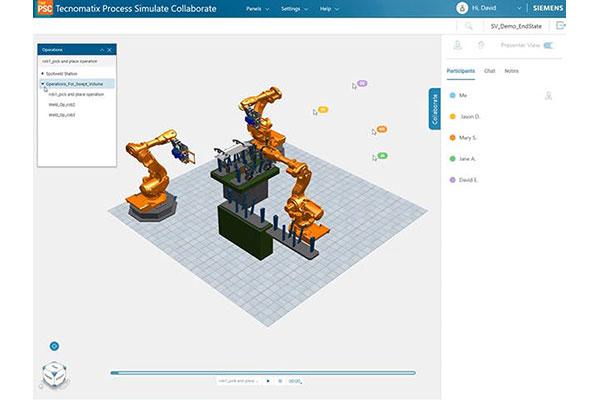 Optimize collaboration with 3D simulation