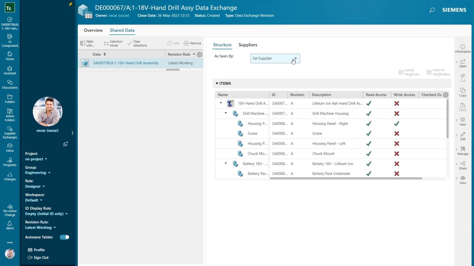 data exchange between Teamcenter sites